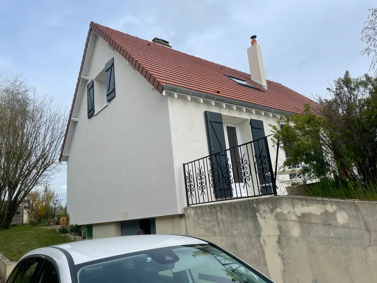 Isolation par l’extérieur à Charbuy (2023) : pignon