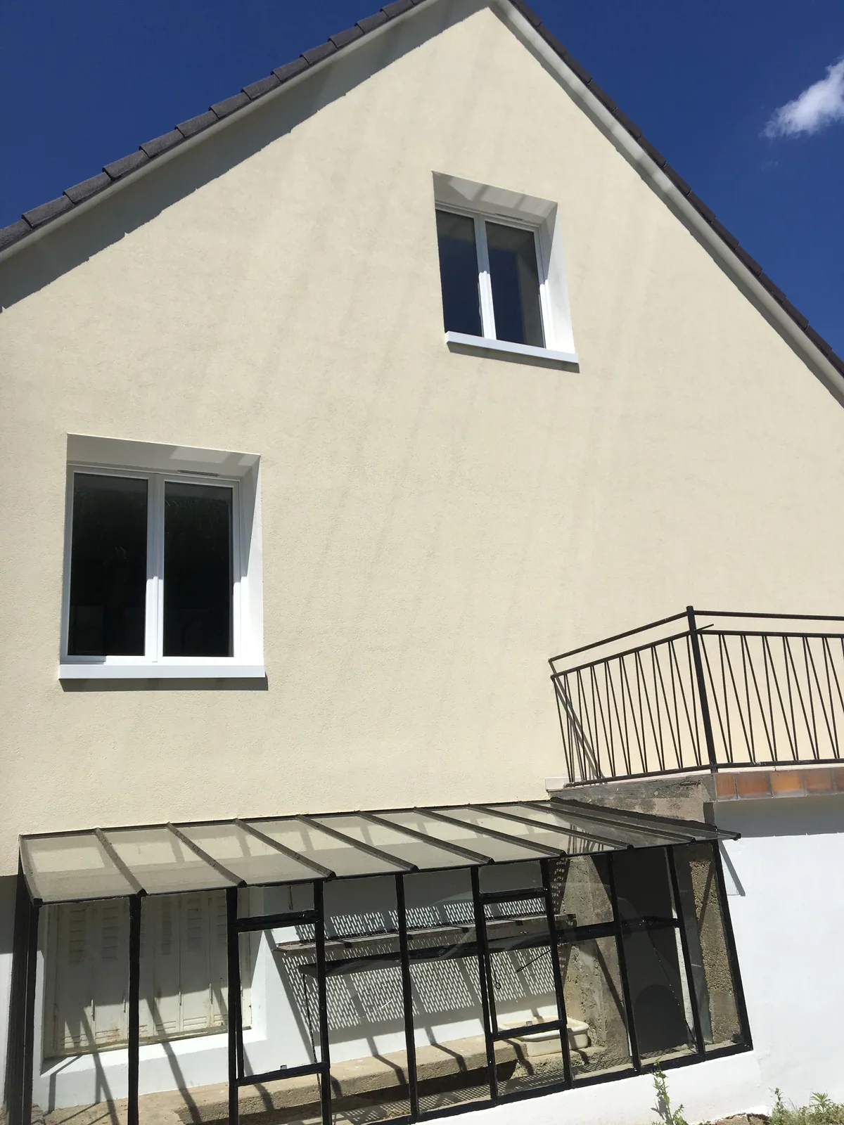 Isolation par l’extérieur à Saint-Georges-sur-Baulche (2020) : pignon